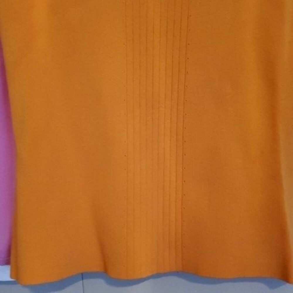 T29 Linda Matthews dressy orange tank top - Picture 3 of 4